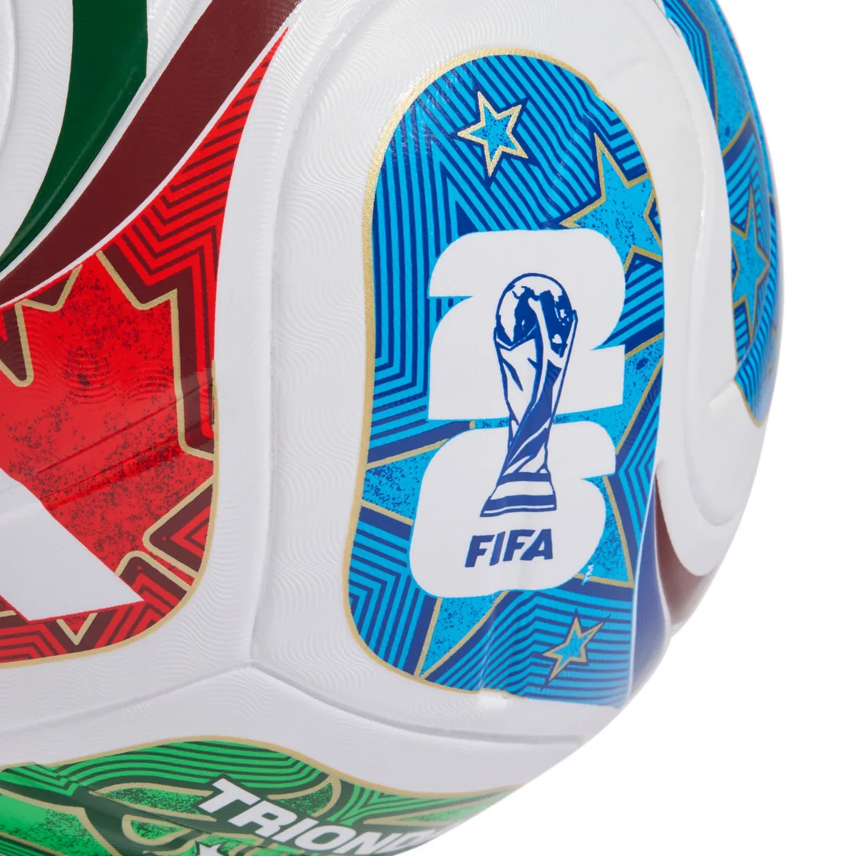 Футбольний м'яч Adidas термополіуретан №4 білий синій червоний зелений