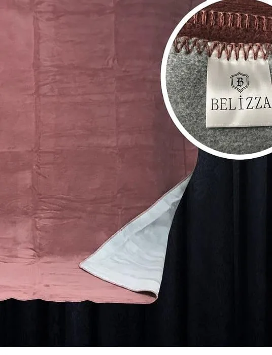 Хлопковий плед Belizza 200х220 см сірий 60% бавовна 33% акрил 7% поліестер