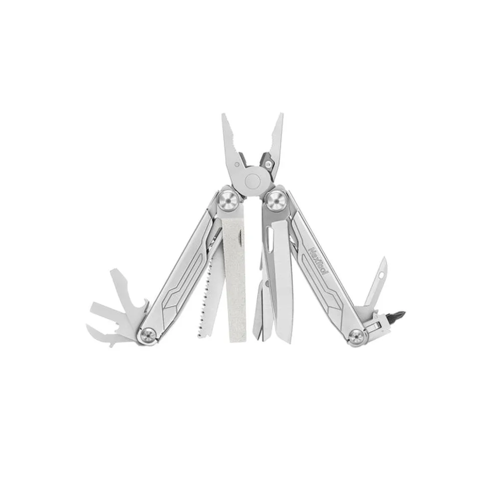 Мультитул NexTool сталь 420J2 109,5х37,5х22,5 мм срібний 19 функцій