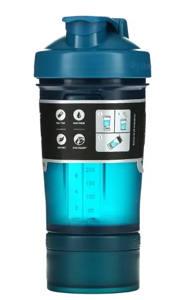 Шейкер спортивний BlenderBottle Tritan 650ml Синій з 2 контейнерами
