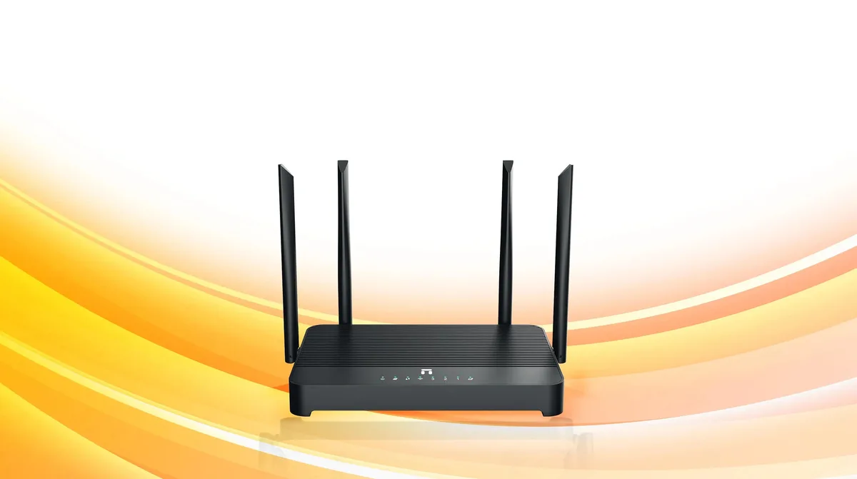 Маршрутизатор Netis AX3000 Wi-Fi 6 4 антенны 3xLAN 1xWAN черный