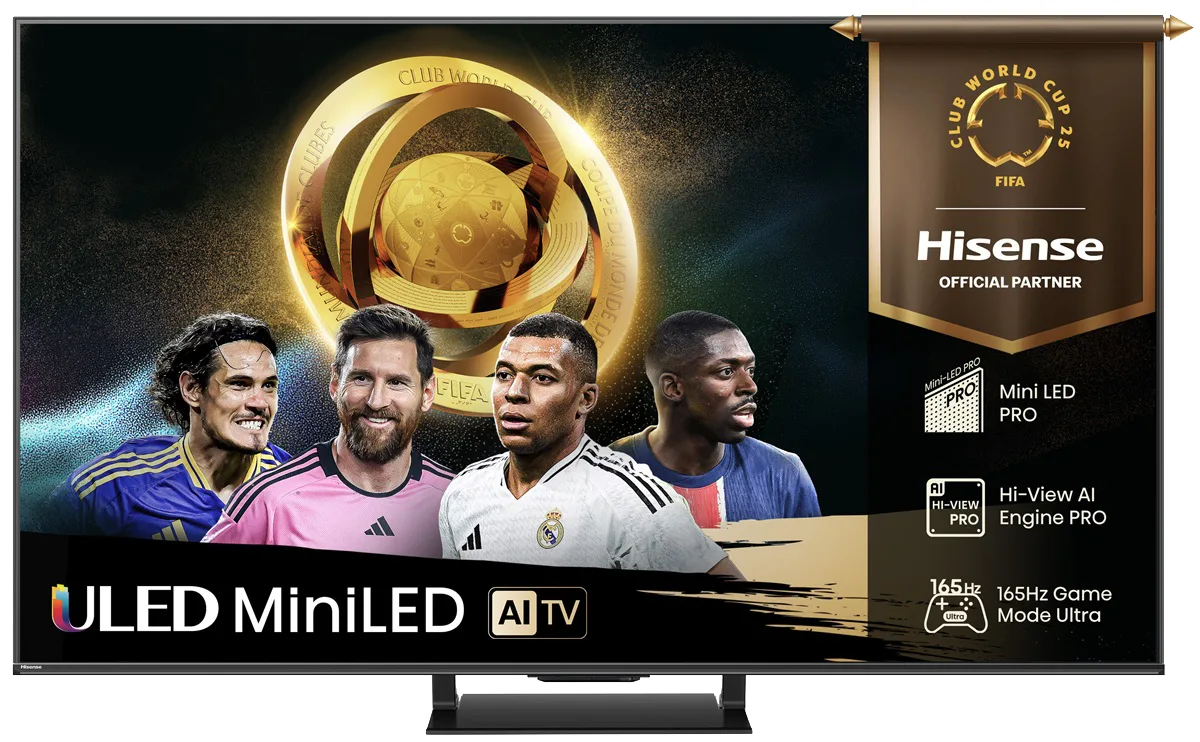 LED телевізор Hisense MiniLED 55 дюймів UHD Чорний