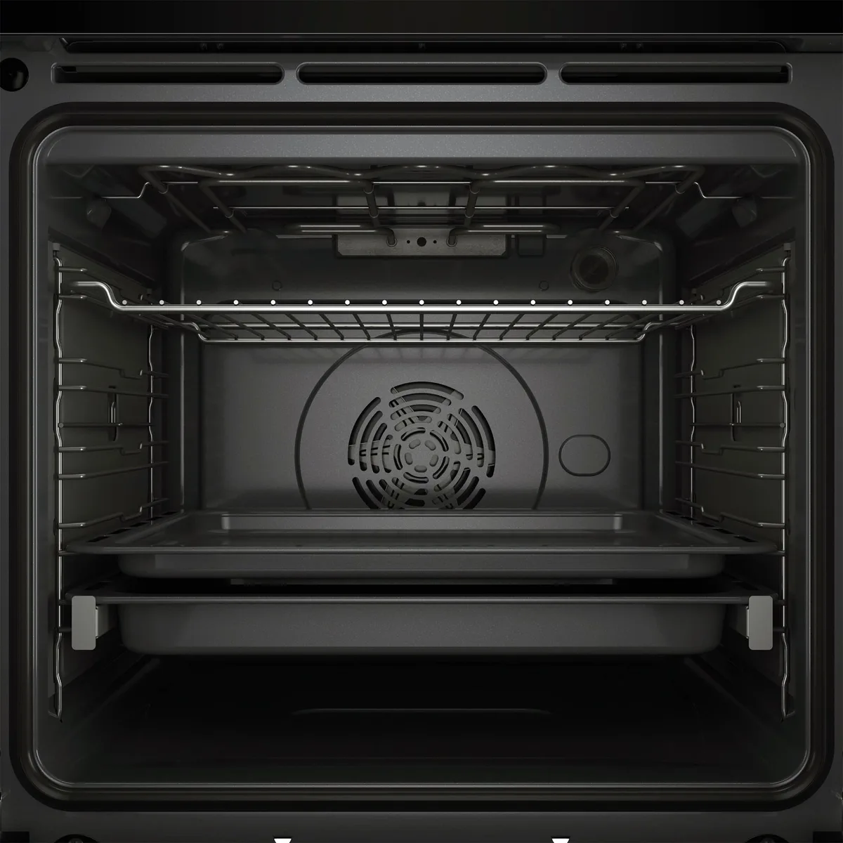 Электрический духовой шкаф Whirlpool, 73 л, класс энергопотребления A+, с дисплеем, конвекцией и телескопическими направляющими, черного цвета
