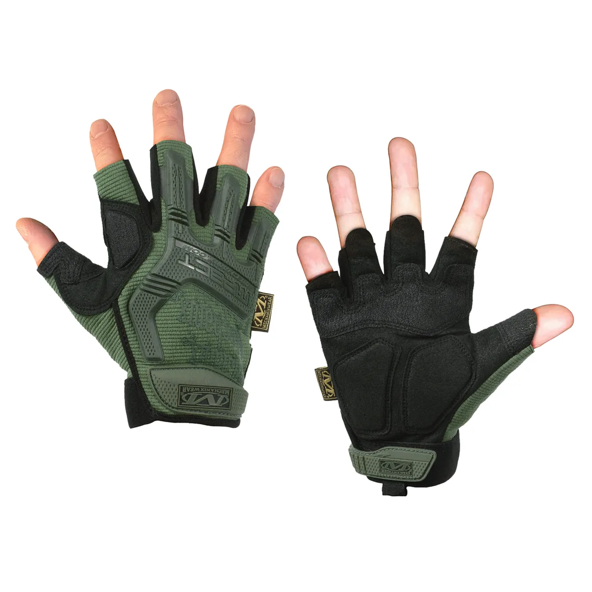 Рукавички тактичні короткопалі Mechanix TechDry L Олива
