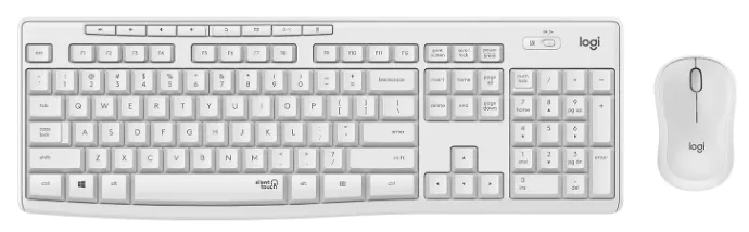 IT набір Logitech бездротовий білий 103 кнопки Silent Wireless Combo