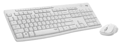 IT набір Logitech бездротовий білий 103 кнопки Silent Wireless Combo