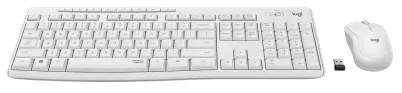 IT набір Logitech бездротовий білий 103 кнопки Silent Wireless Combo