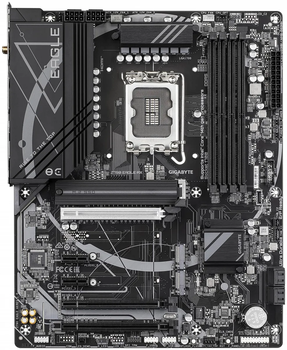 Материнська плата GIGABYTE Z790 EAGLE AX s1700 Z790 4xDDR5 M.2 HDMI DP Wi-Fi ATX