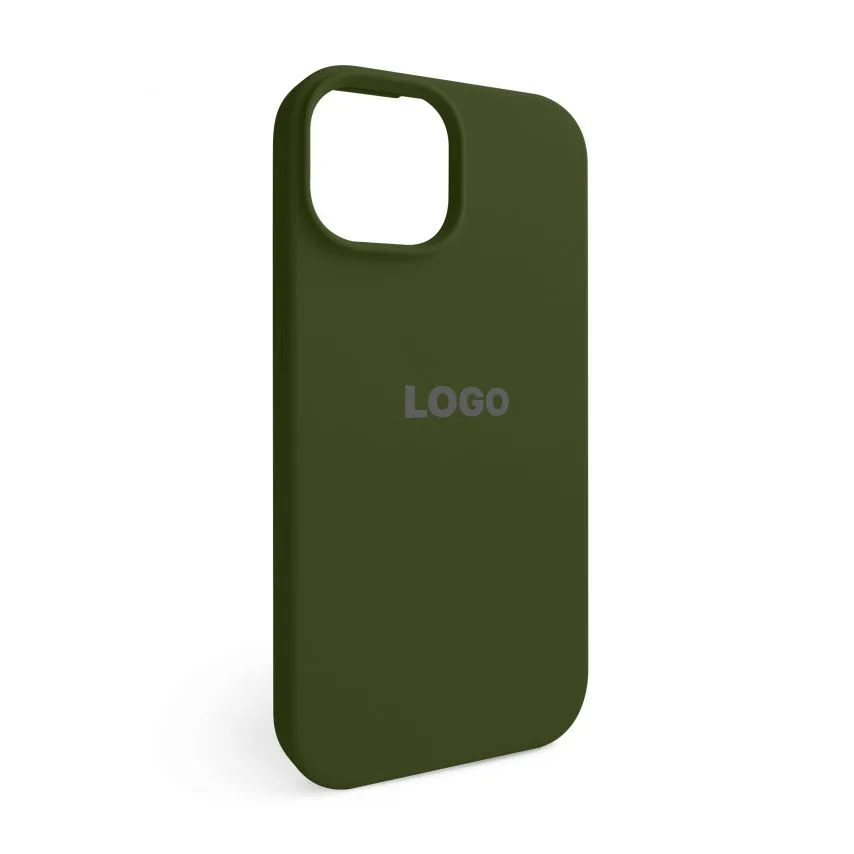 Чохол Silicone Case для Apple iPhone 15 45 силіконовий зелений army green