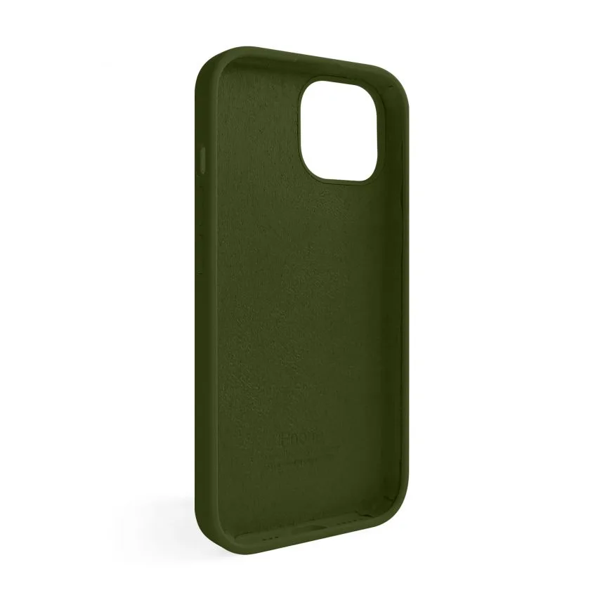 Чохол Silicone Case для Apple iPhone 15 45 силіконовий зелений army green