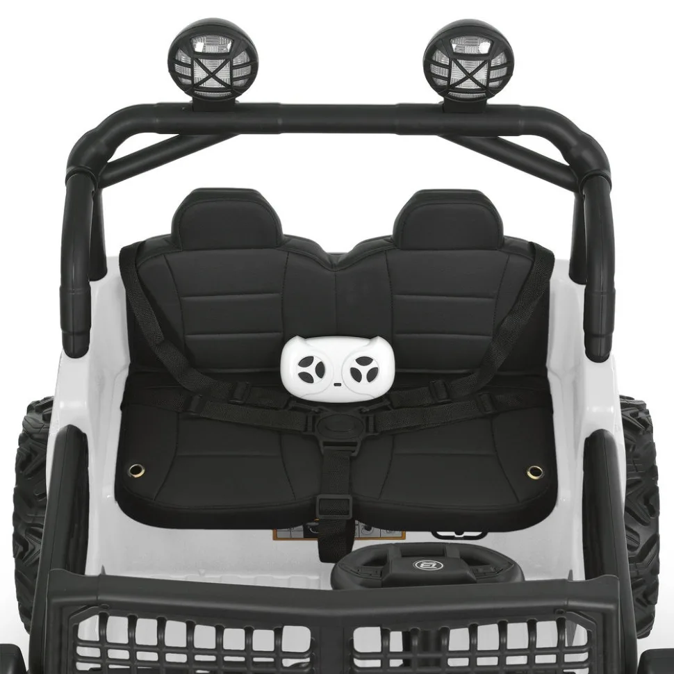 Дитячий електромобіль Bambi Racer екокожа джип 110х76х85 см Червоний