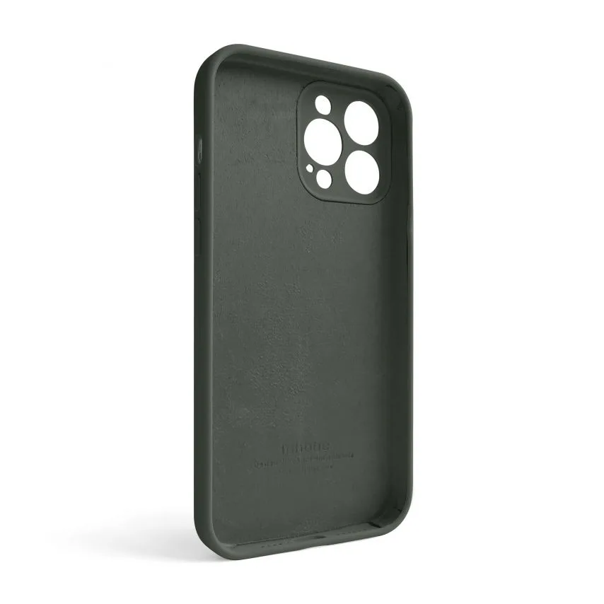 Чохол силіконовий для Apple iPhone 13 Pro Max сірий закритий низ закрита камера