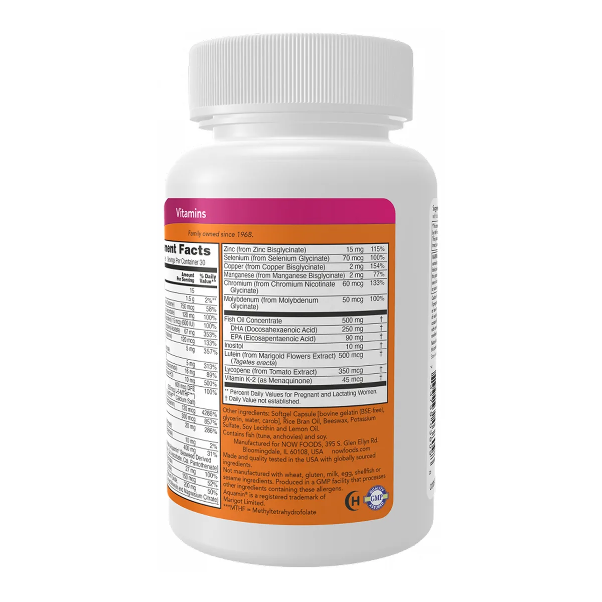 Prenatal Gels Now Foods 90 капсул з DHA та вітамінами для вагітних жінок