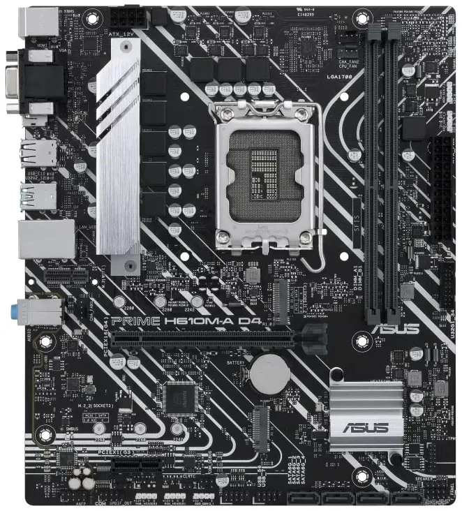 Материнcька плата ASUS PRIME H610M-A D4-CSM s1700 H610 2xDDR4 M.2 HDMI D-Sub DP mATX