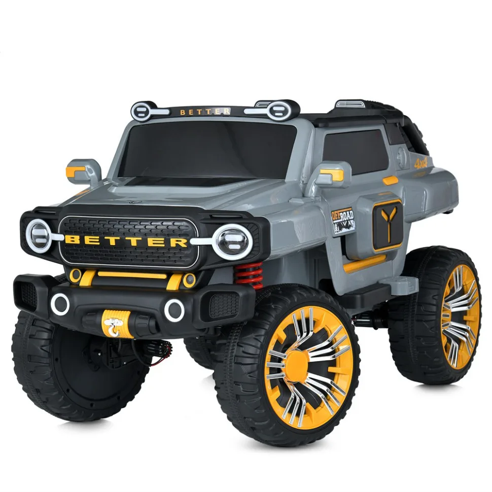 Дитячий електромобіль Bambi Racer екокожа 151х79х80 см чорний