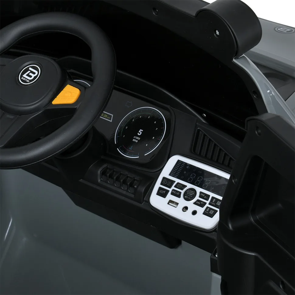 Дитячий електромобіль Bambi Racer екокожа 151х79х80 см чорний