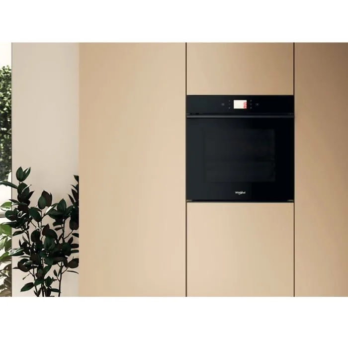 Духова шафа Whirlpool електрична 73л чорна конвекція піроліз телескопічні напрямні