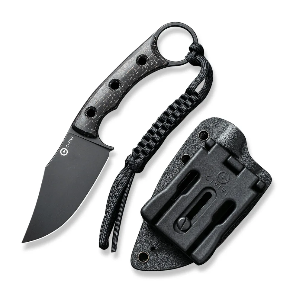 Ніж фіксований Civivi N690 86,1 мм Micarta чорний 71,2 г