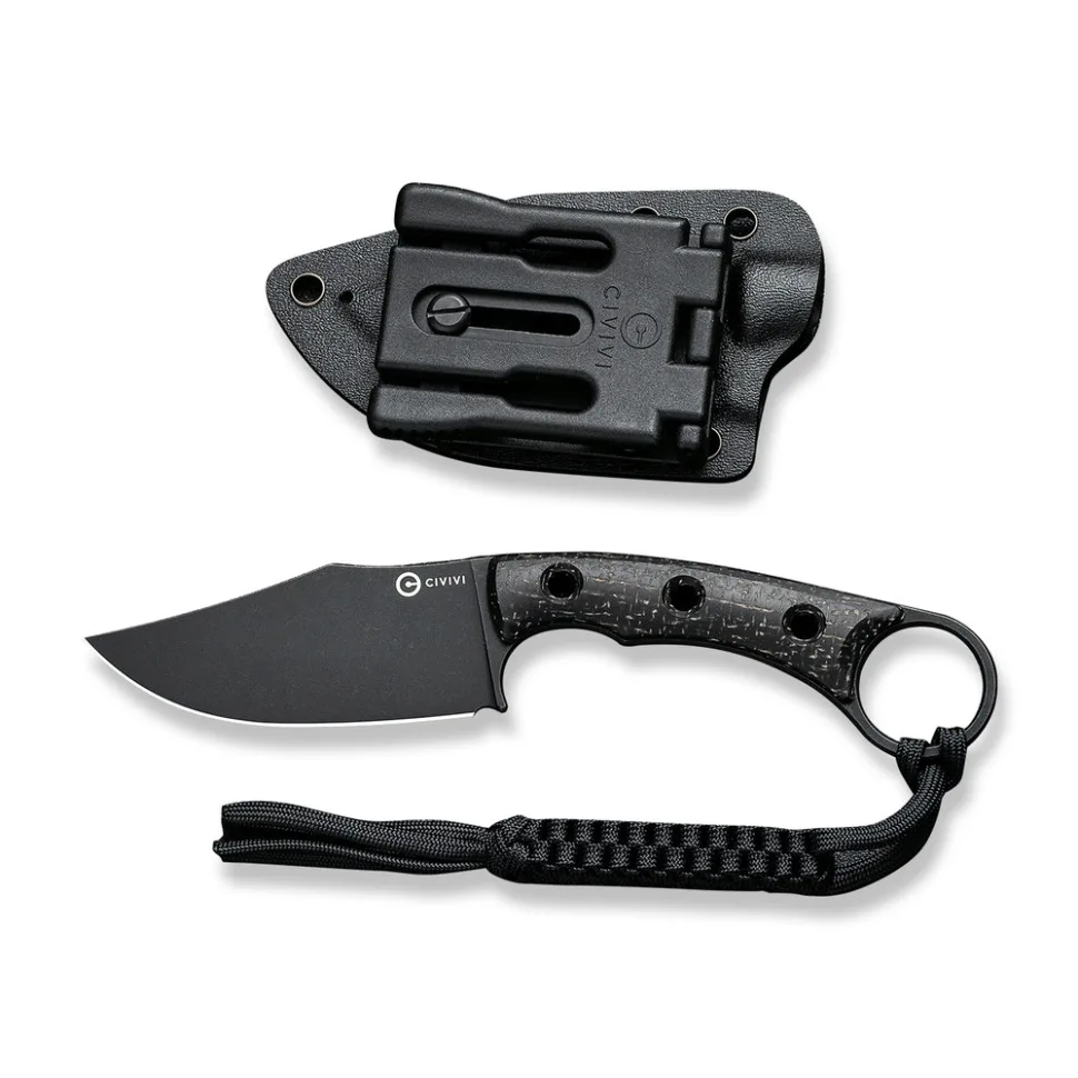 Ніж фіксований Civivi N690 86,1 мм Micarta чорний 71,2 г