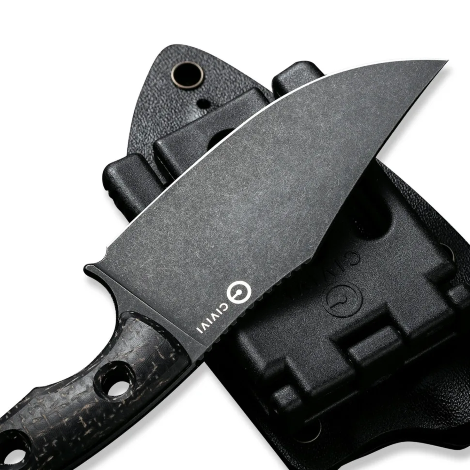 Ніж фіксований Civivi N690 86,1 мм Micarta чорний 71,2 г