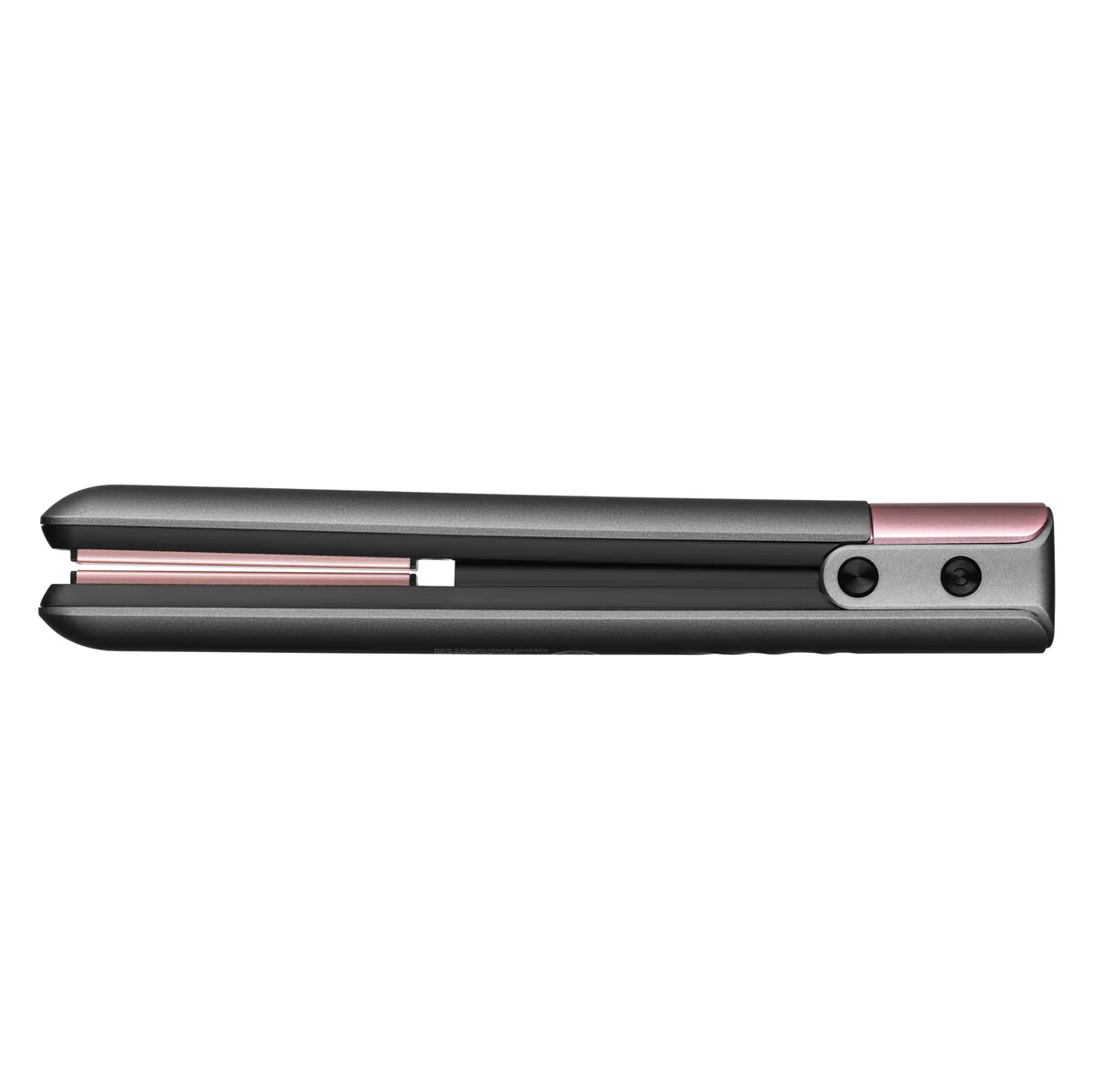 Випрямляч ARDESTO Pink Touch, 50Вт, 160-200°C, бездротовий, керамічний, USB-C на USB-A, сірий з рожевим.