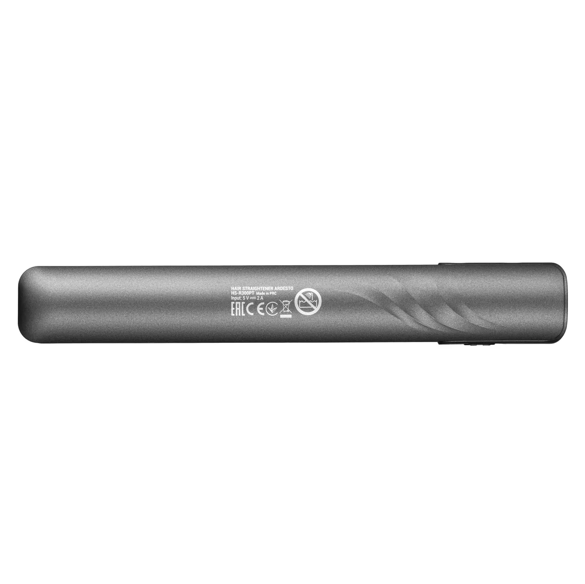 Випрямляч ARDESTO Pink Touch, 50Вт, 160-200°C, бездротовий, керамічний, USB-C на USB-A, сірий з рожевим.