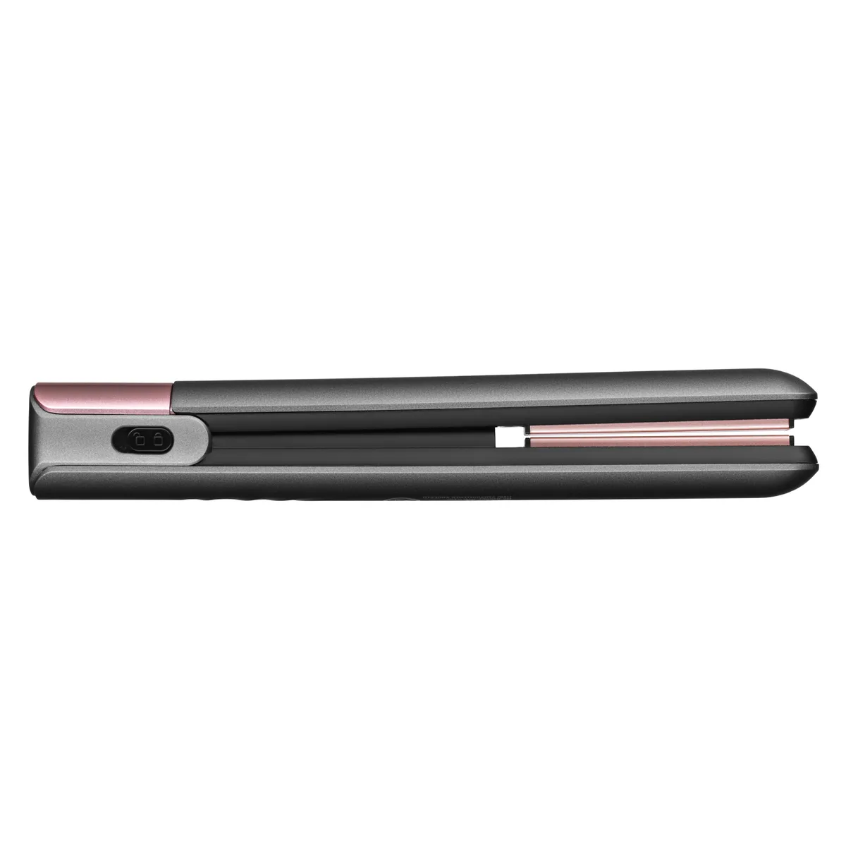 Випрямляч ARDESTO Pink Touch, 50Вт, 160-200°C, бездротовий, керамічний, USB-C на USB-A, сірий з рожевим.