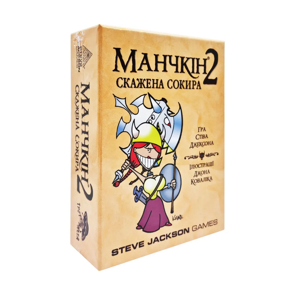 Настільна гра Манчкін Бешений топір картон 16,5x4,5x12 см різні кольори