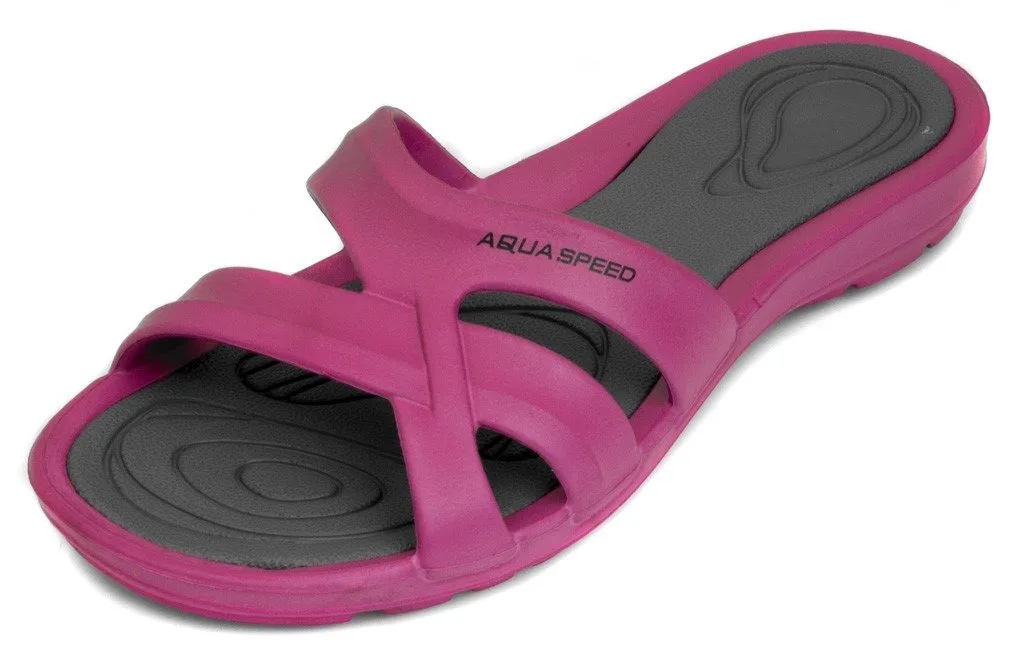 Шльопанці Aqua Speed EVA 39 Рожеві Сірі Жінські