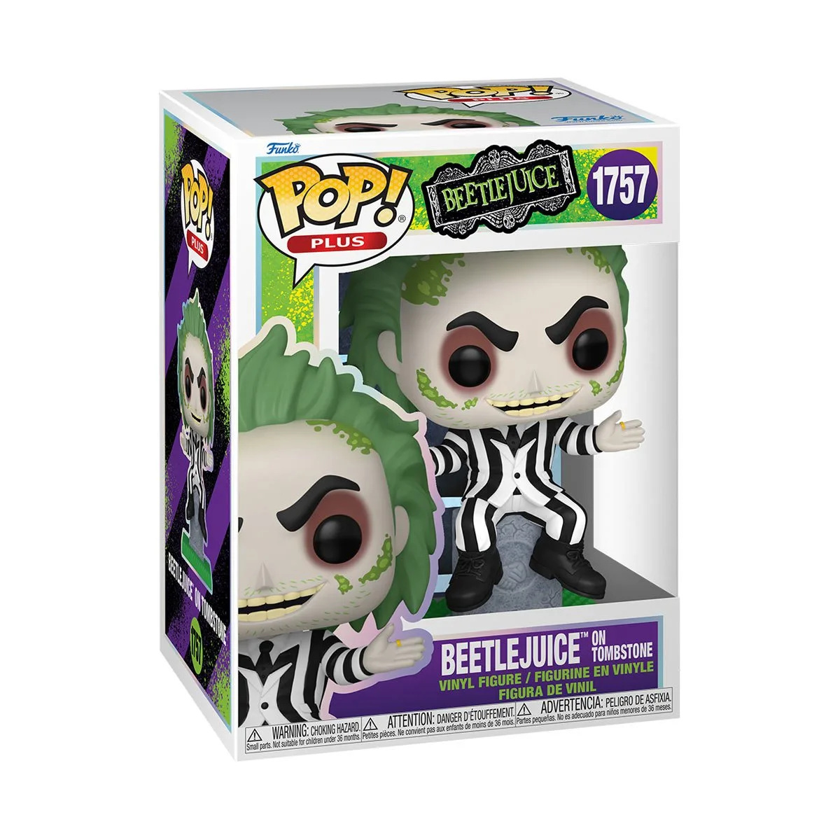 Фигурка Funko POP Plus: Beetlejuice S3 - Beetlejuice w/Tonbstone