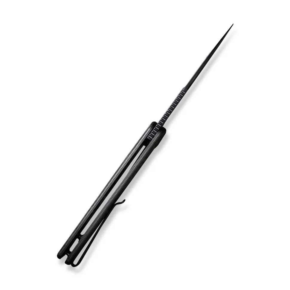 Ніж складаний Civivi Damascus 8,8 см Carbon Fiber Чорний
