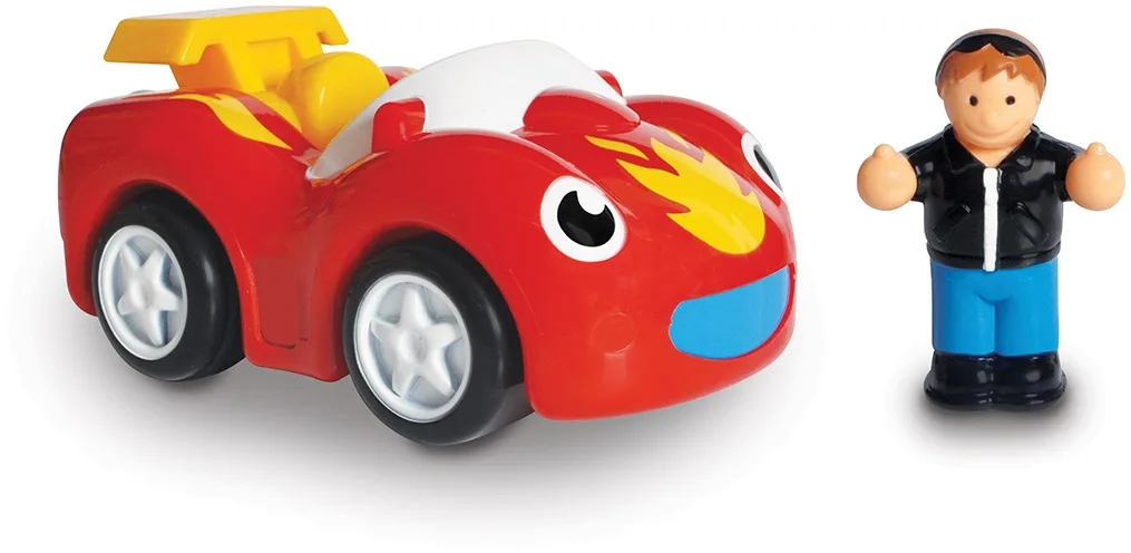Перегонный болид WOW Toys с инерционным двигателем, ABS пластик, 205х123х87 мм.
