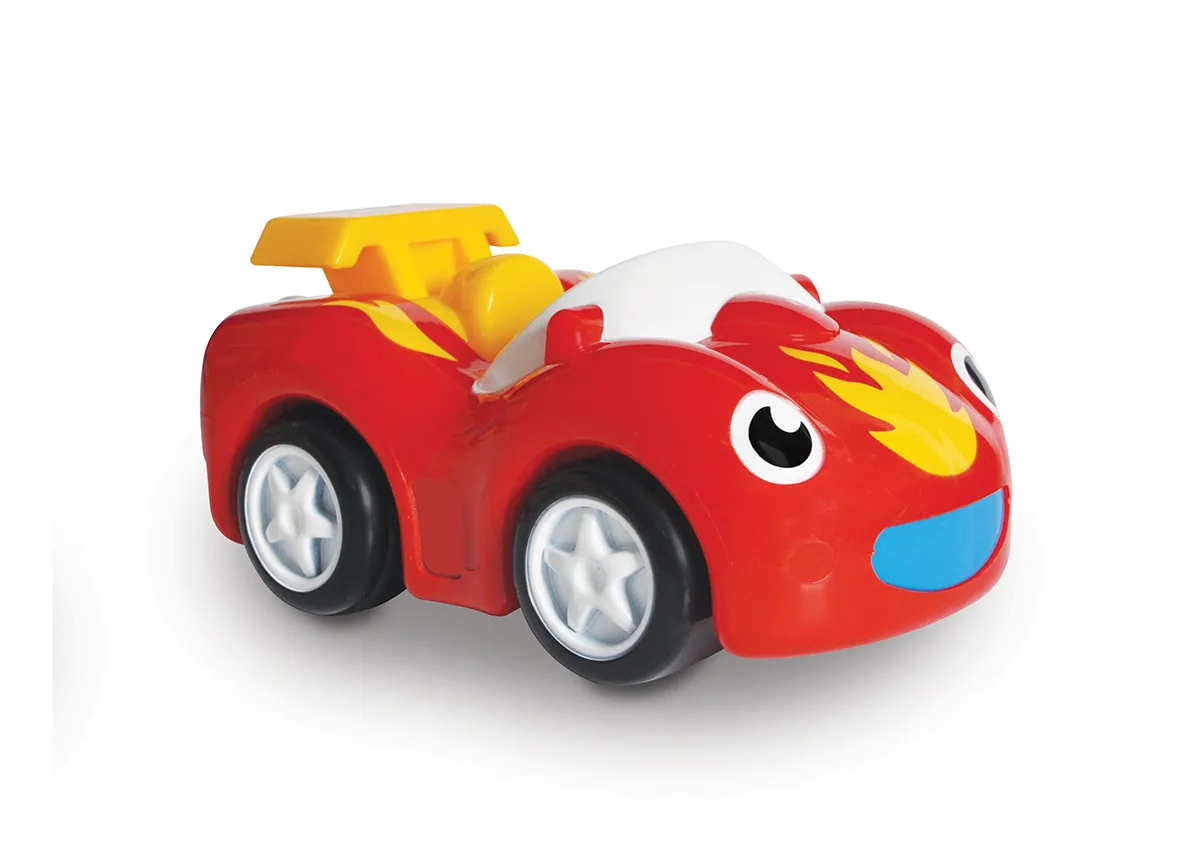 Перегонный болид WOW Toys с инерционным двигателем, ABS пластик, 205х123х87 мм.