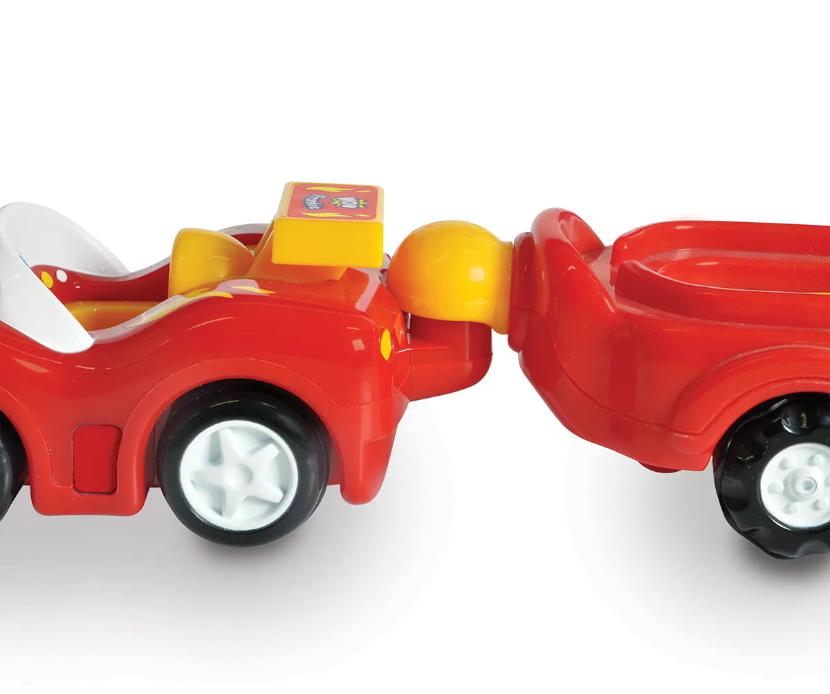 Перегонный болид WOW Toys с инерционным двигателем, ABS пластик, 205х123х87 мм.