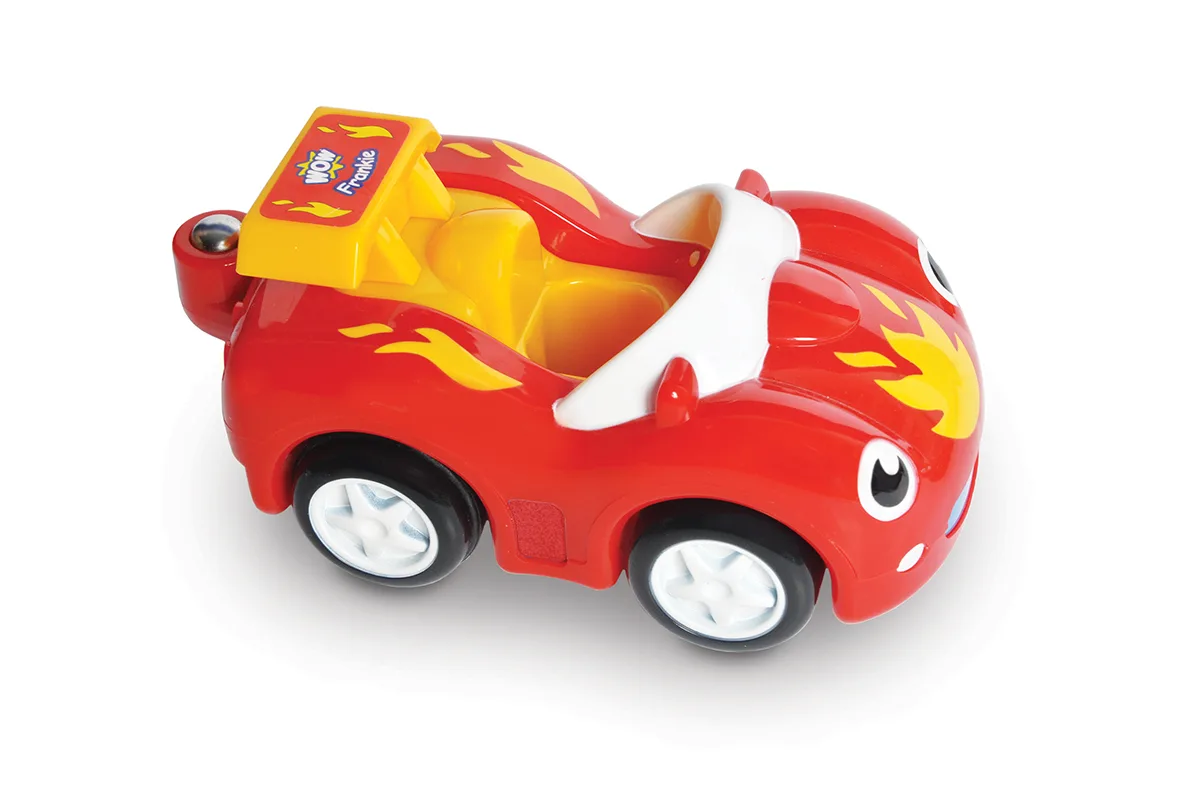 Перегонный болид WOW Toys с инерционным двигателем, ABS пластик, 205х123х87 мм.