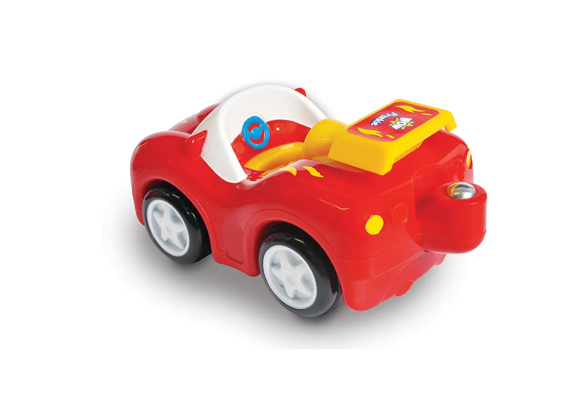 Перегонный болид WOW Toys с инерционным двигателем, ABS пластик, 205х123х87 мм.