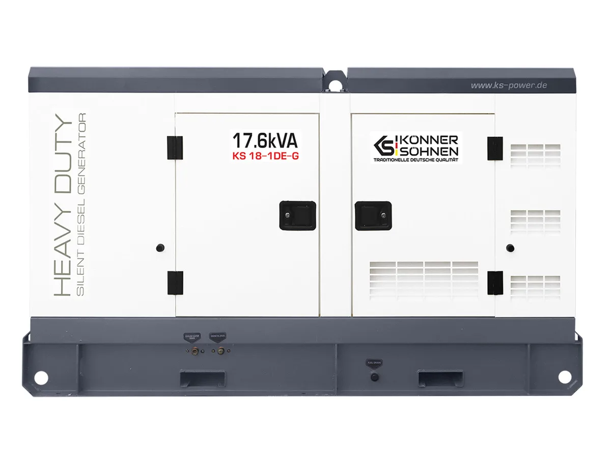 Дизельний генератор KonnerSohnen KS 18-1DE-G, 230В, 17.6кВт, електричний стартер, двигун Deutz, вага 852кг.