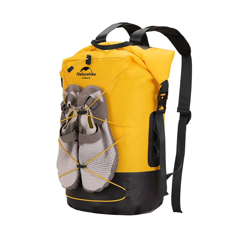 Водонепроникний рюкзак Naturehike нейлон 20л жовтий 36х61 см