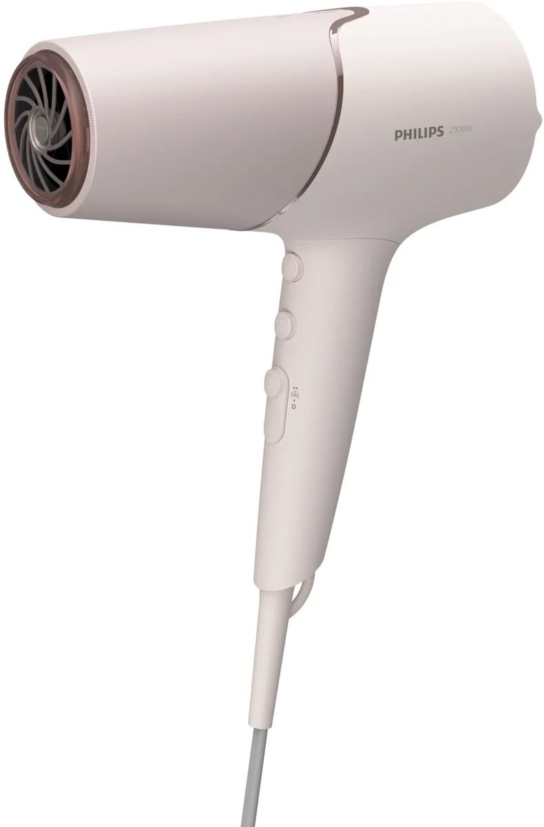 Фен Philips 2300 Вт звичайний 2 швидкості 3 температури рожевий білий