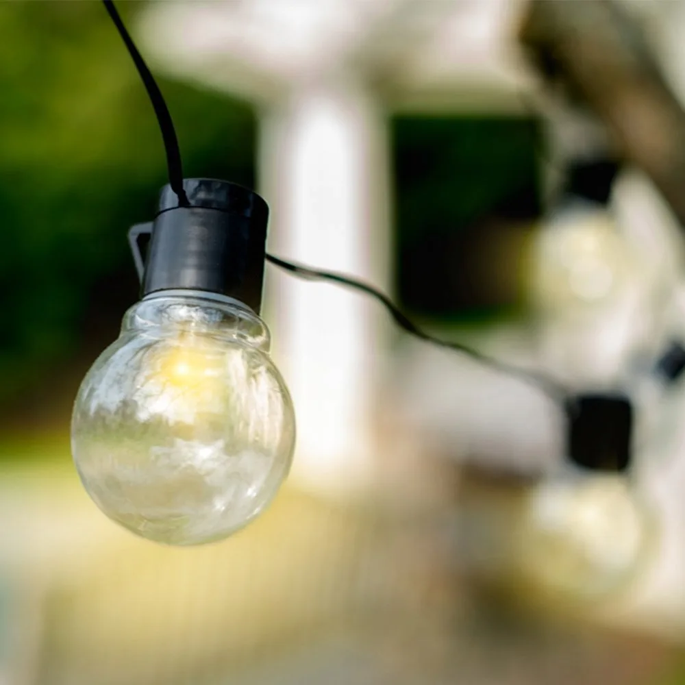 Гірлянда SuperLED пластикова 30 LED 8,2 м тепле біле світло