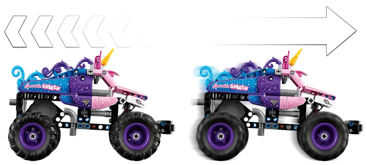 Конструктор LEGO Technic Monster Jam™ Sparkle Smash™ із функцією «Pull-Back»