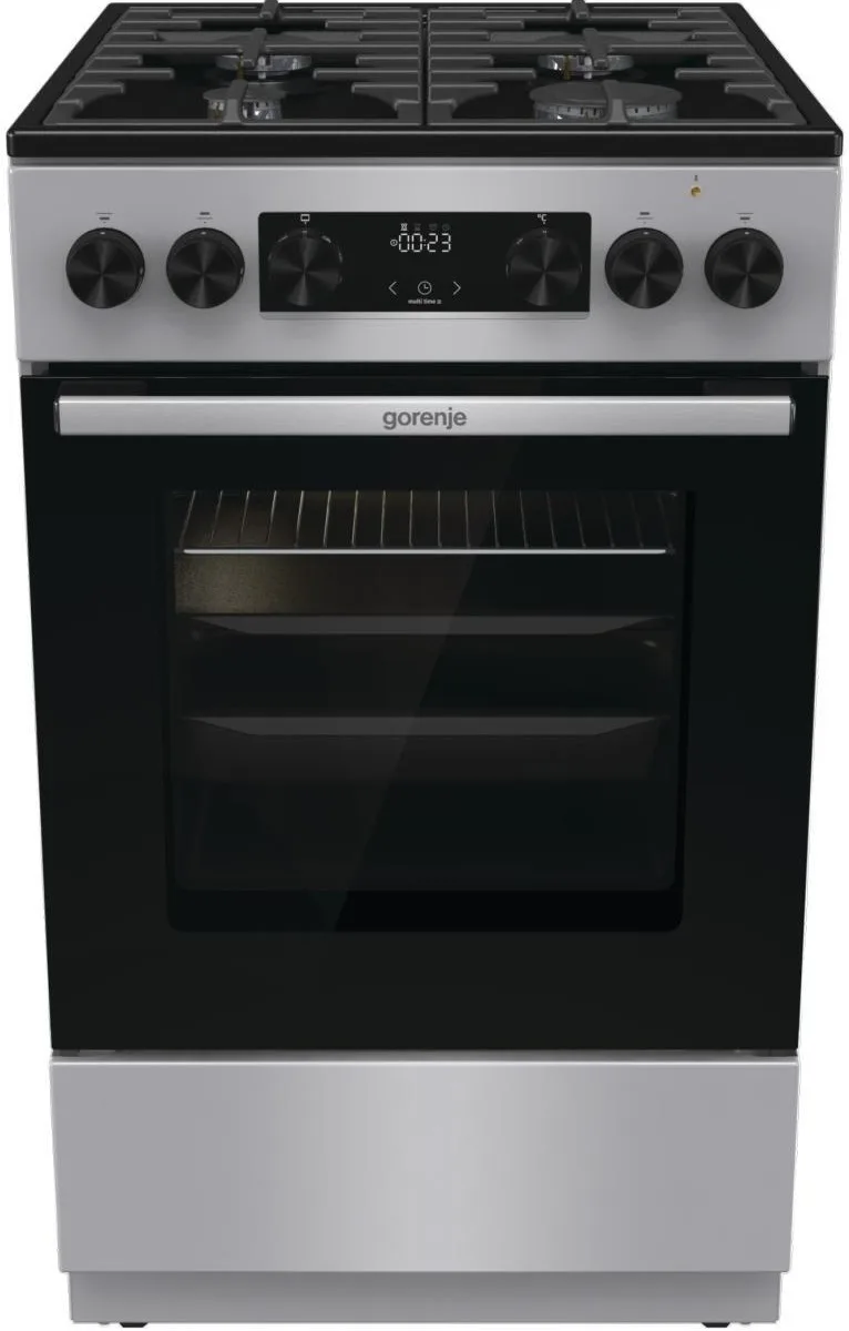 Плита Gorenje комбінована 70л 50x60см з дисплеєм чавунна духовка для приготування їжі кухонна плита