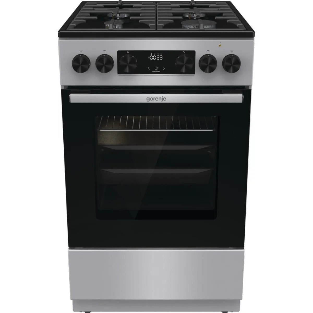 Плита Gorenje комбінована 70л 50x60см з дисплеєм чавунна духовка для приготування їжі кухонна плита