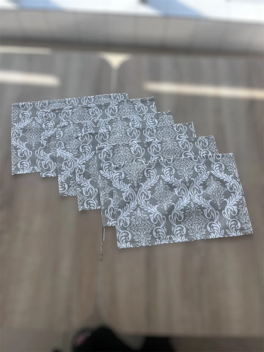 Сервірувальні серветки Вензель 65% бавовна 25х40 см 6 штук водовідштовхувальні