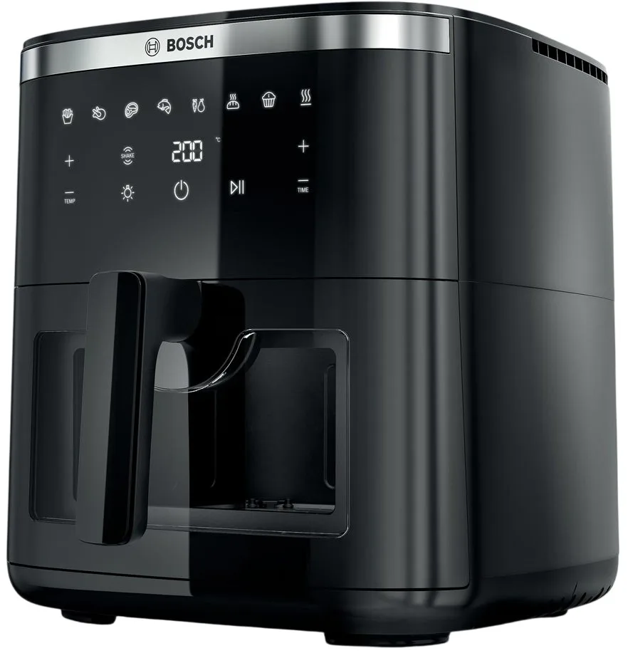 Мультифункціональна піч Bosch, 1800Вт, чаша об'ємом 7.2л, сенсорне управління, 8 автоматичних програм, пластиковий корпус, чорного