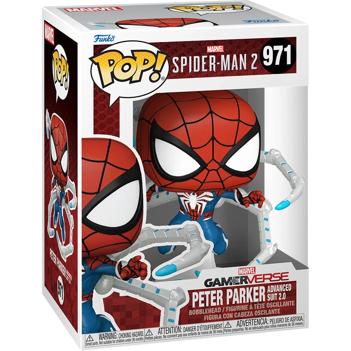 Фігурка Funko POP вініл 10 см Spider-Man 2 Peter Parker Suit