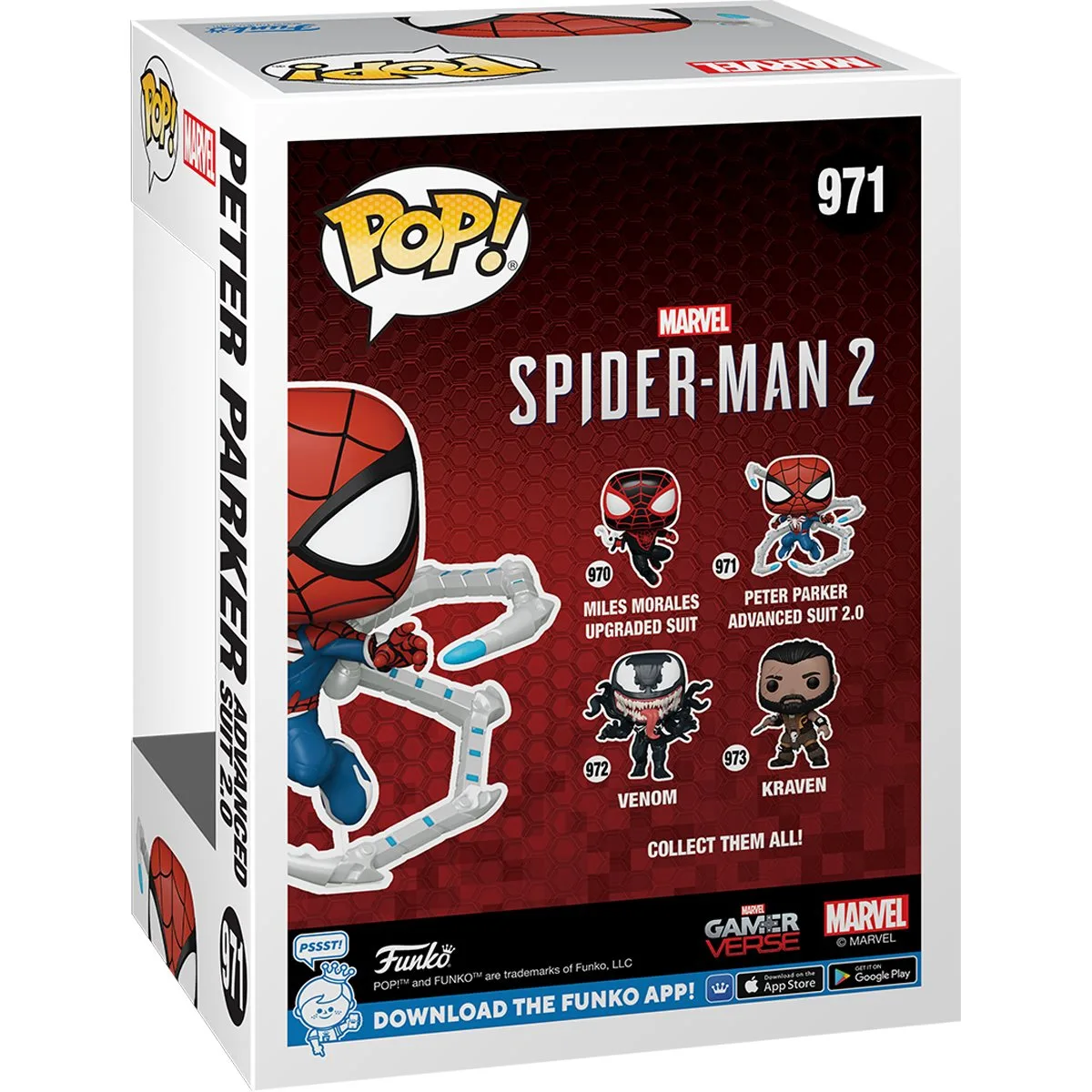 Фігурка Funko POP вініл 10 см Spider-Man 2 Peter Parker Suit