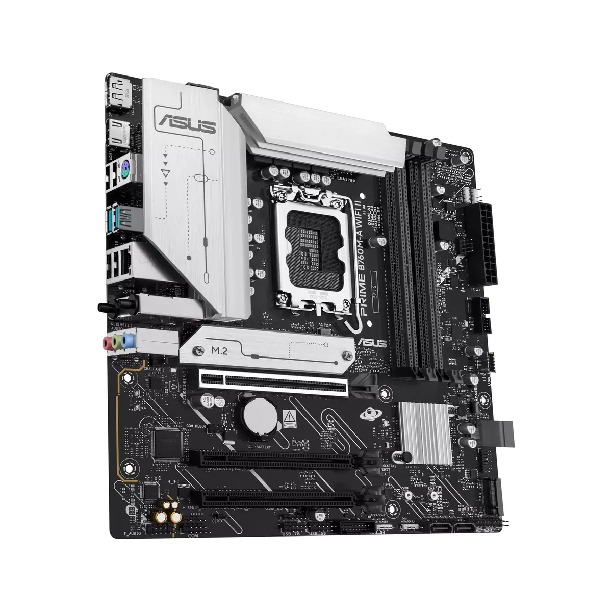 Материнcька плата ASUS PRIME B760M-A WIFI II s1700 B760 4xDDR5 M.2 HDMI DP Wi-Fi BT mATX