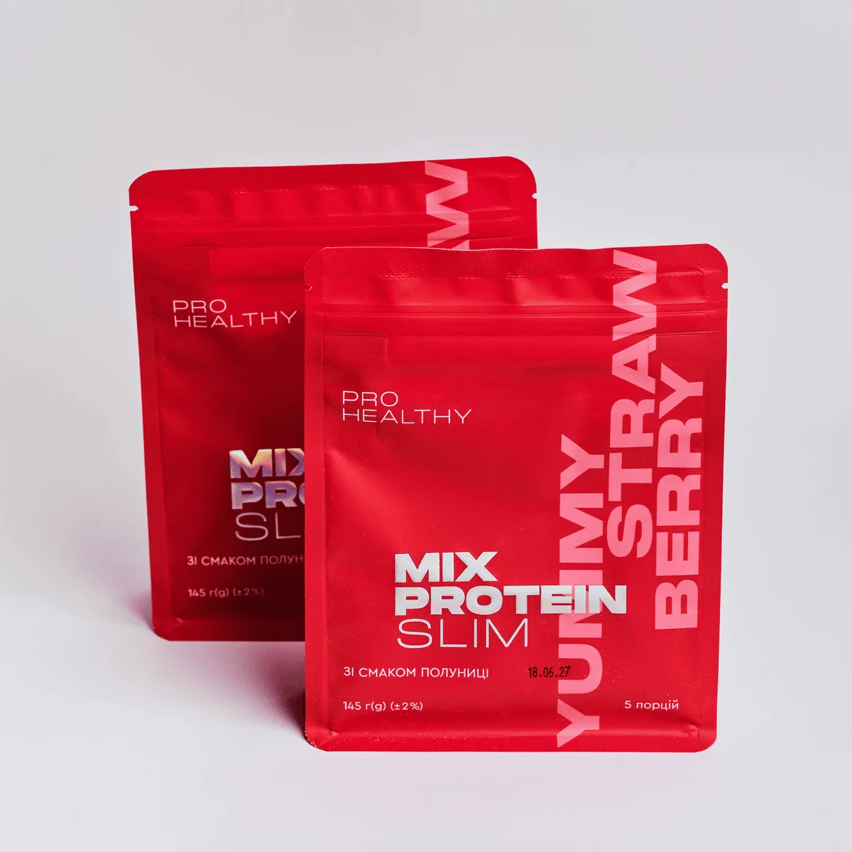 Choice Mix Protein Slim Yummу Strawberry — низькокалорійний поживний коктейль, 145 г Чойс