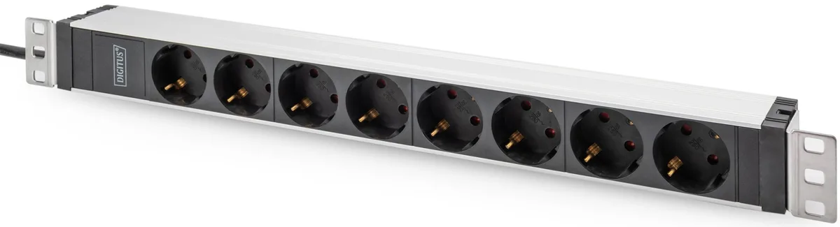 Устройство распределения электроэнергии DIGITUS 1U, 8xSchuko, 16A, 250V, вилка C20.